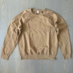 Save Khaki United - Supima Fleece Crewneck Sweatshirt - dark beige
